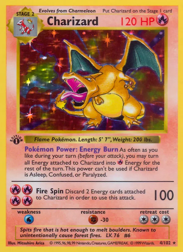 Charizard — לפני ואחרי דירוג