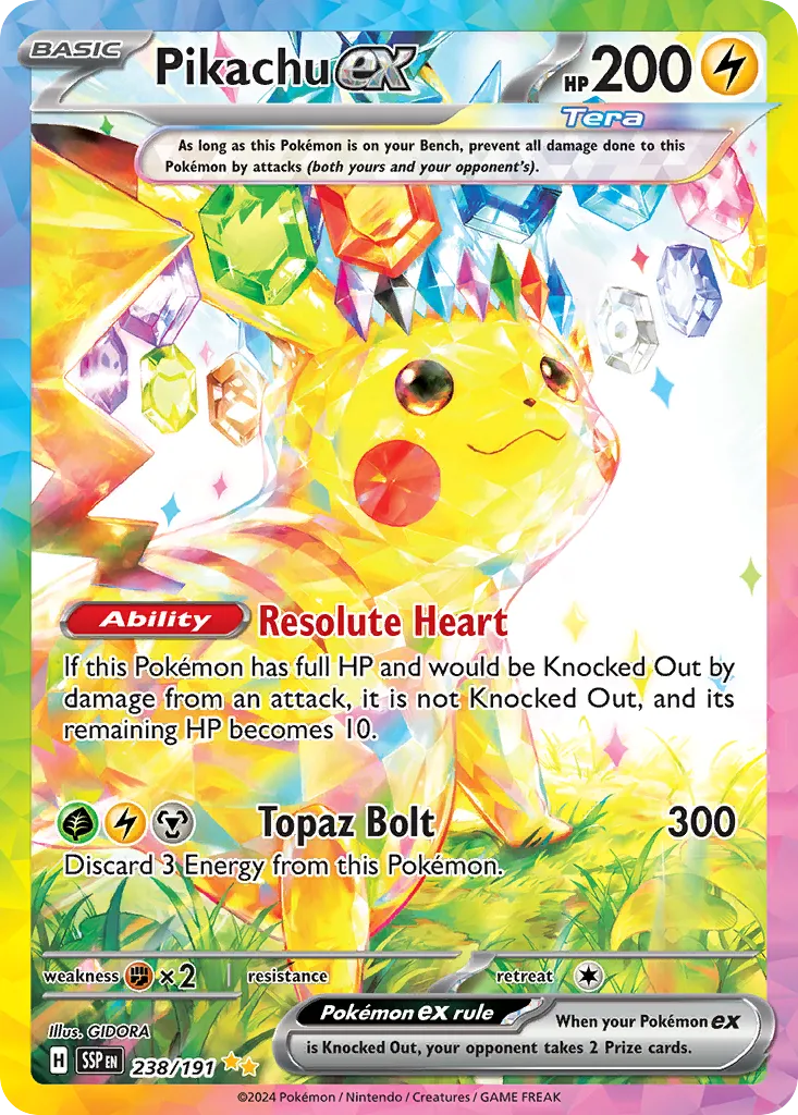 Pikachu ex מדורג PSA 10