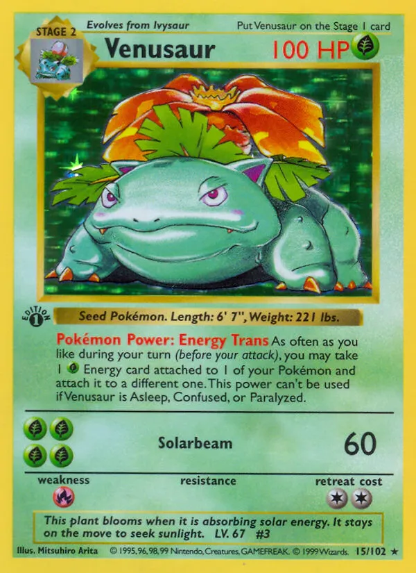 Venusaur מדורג PSA 10